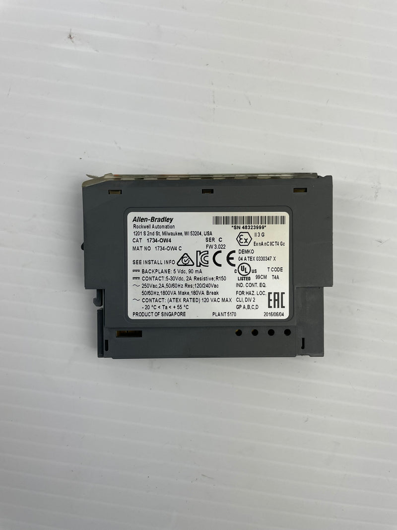 Allen-Bradley 1734-OW4 Series C I/O 4 Point Digital Output Module