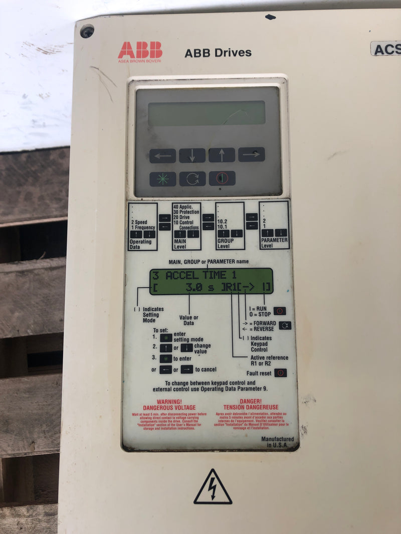 ABB ACS 500 Drive with Fittings 17-5/8" x 11-1/2"