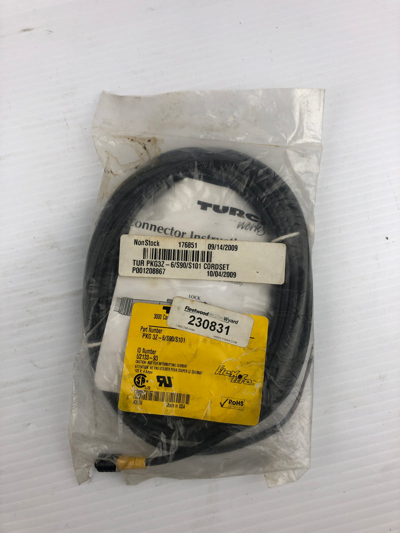 Turk PKG 3Z-6/S90/S101 FlexLife Cable Cord U2133-93 Fleetwood Goldco Wyard 23831