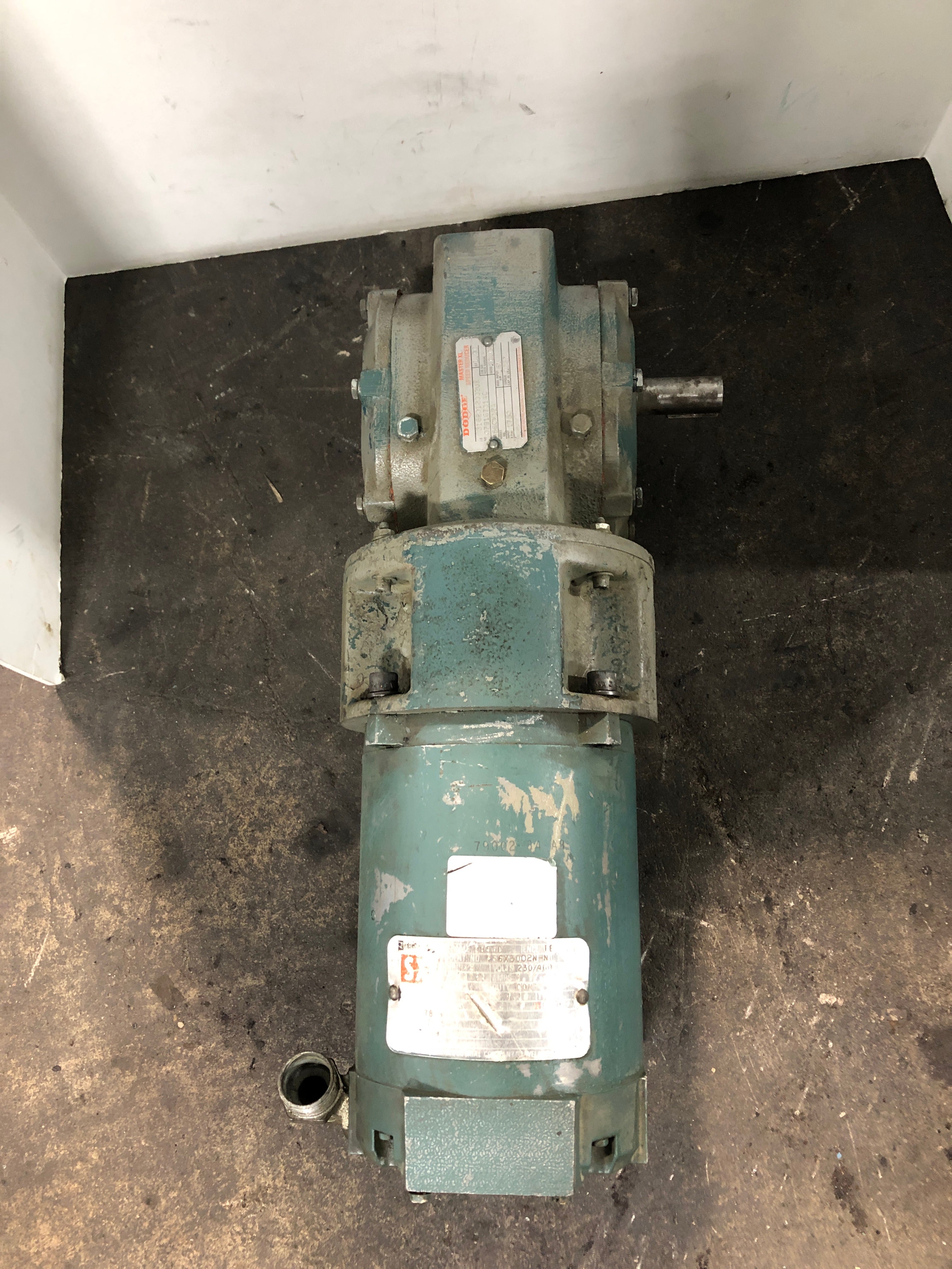 Reliance P56X3002N-NU Motor 1/3HP 1725 RPM 3PH EB56C with Dodge Speed Reducer