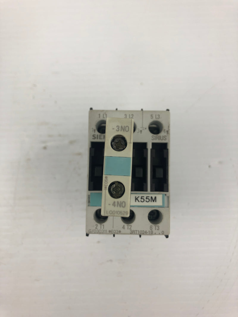 Siemens 3RT1024-1B Contactor with Surge Suppressor LO010529