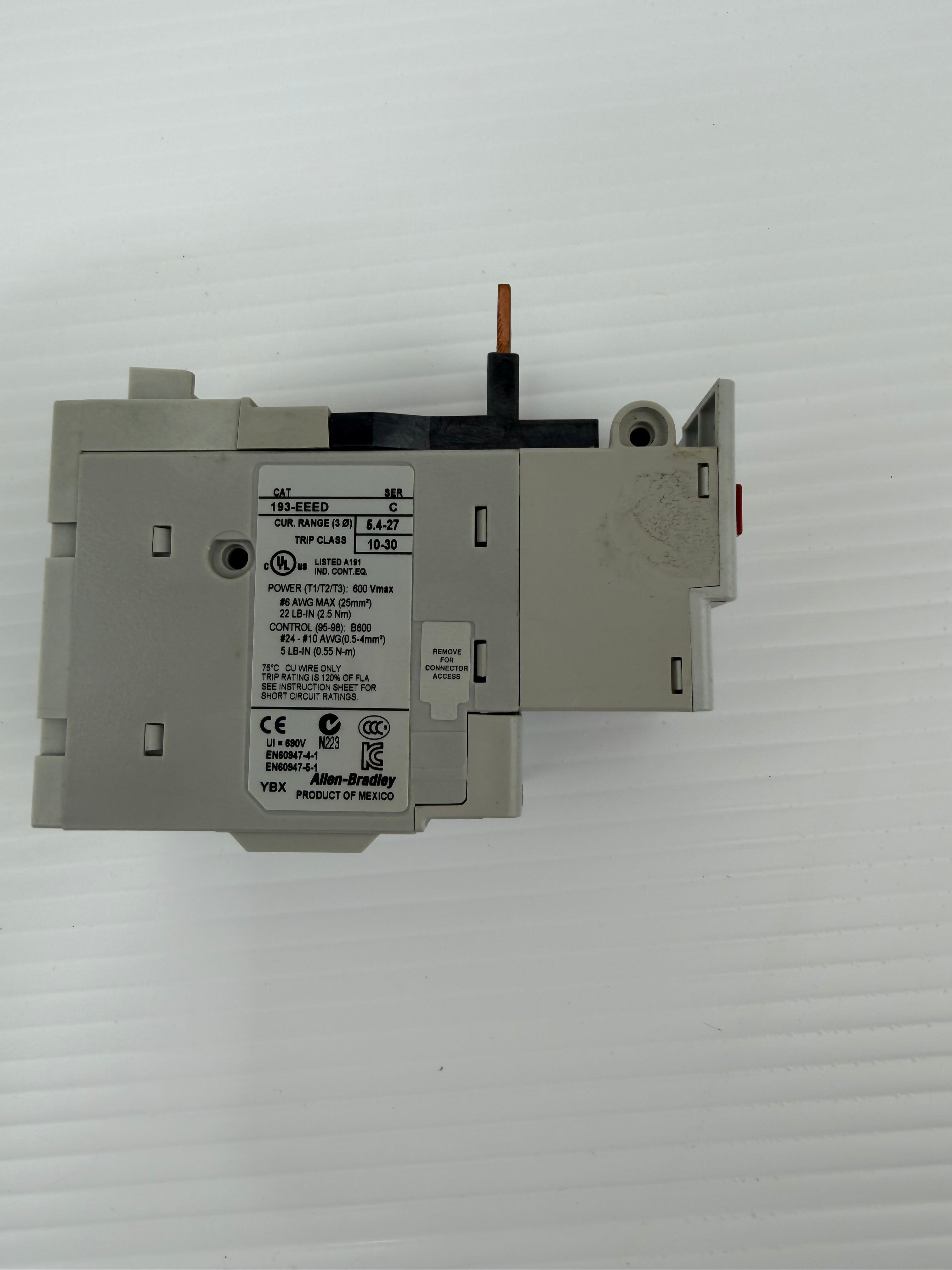 Allen Bradley 193-EEED Overload Relay Series C 5.4-27 Amps