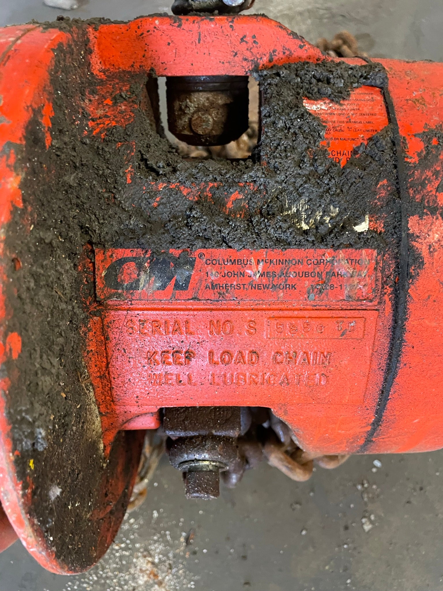 CM Cyclone 2 Ton Manual Chain Fall Hoist with Load Limiter S5856TB