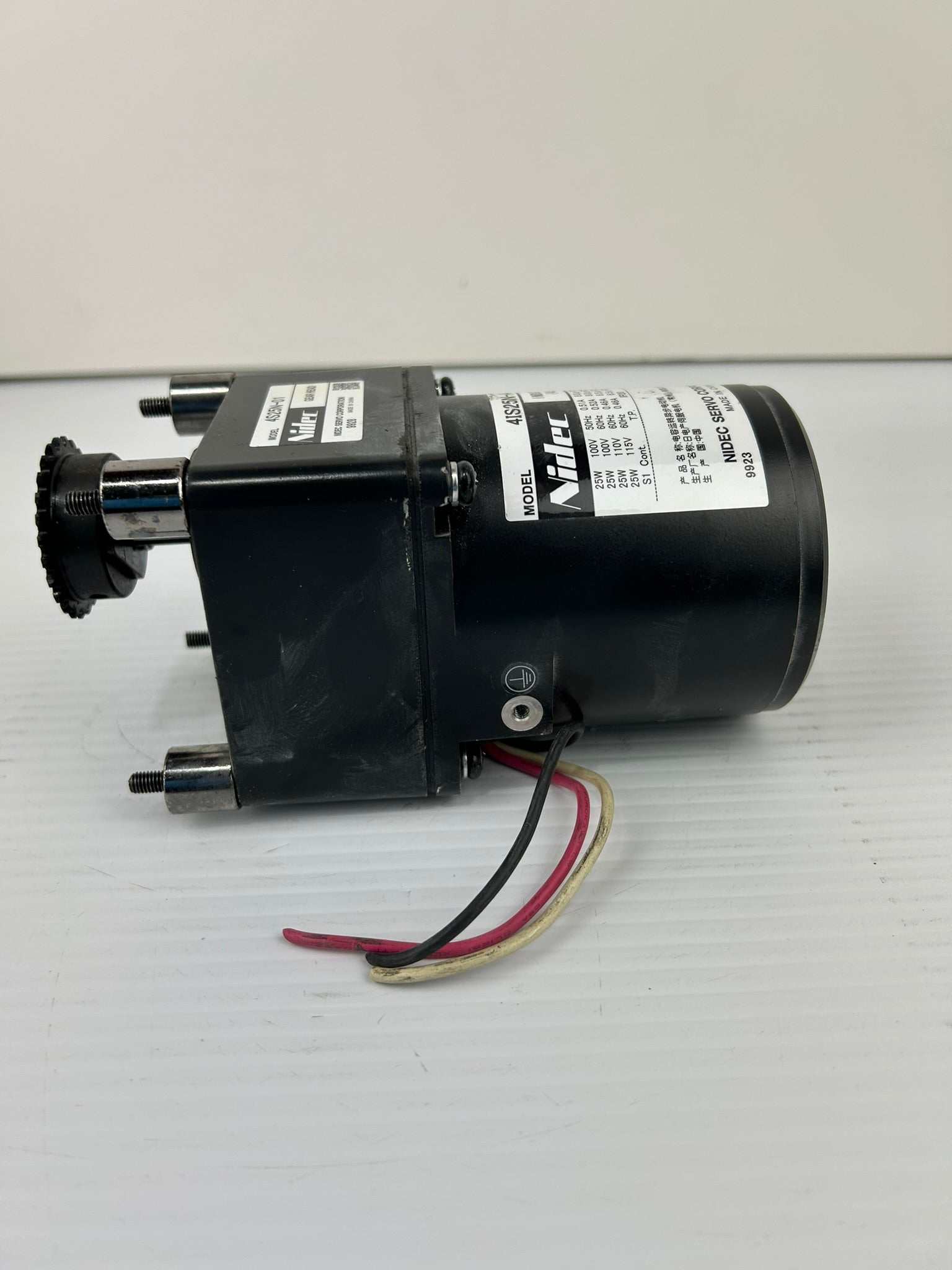 Nidec 4S25N-01 Gear Head With 4IS25N-A Industrial Motor