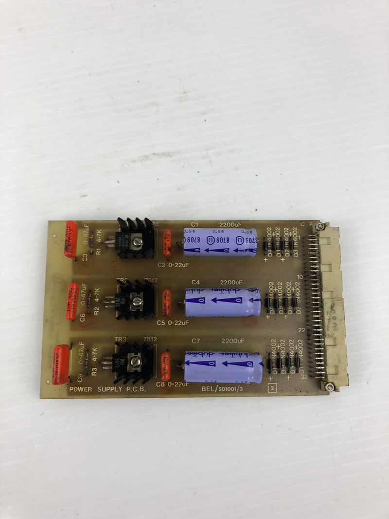 BEL SD1001/3 Power Supply Circuit Board SD1001/2