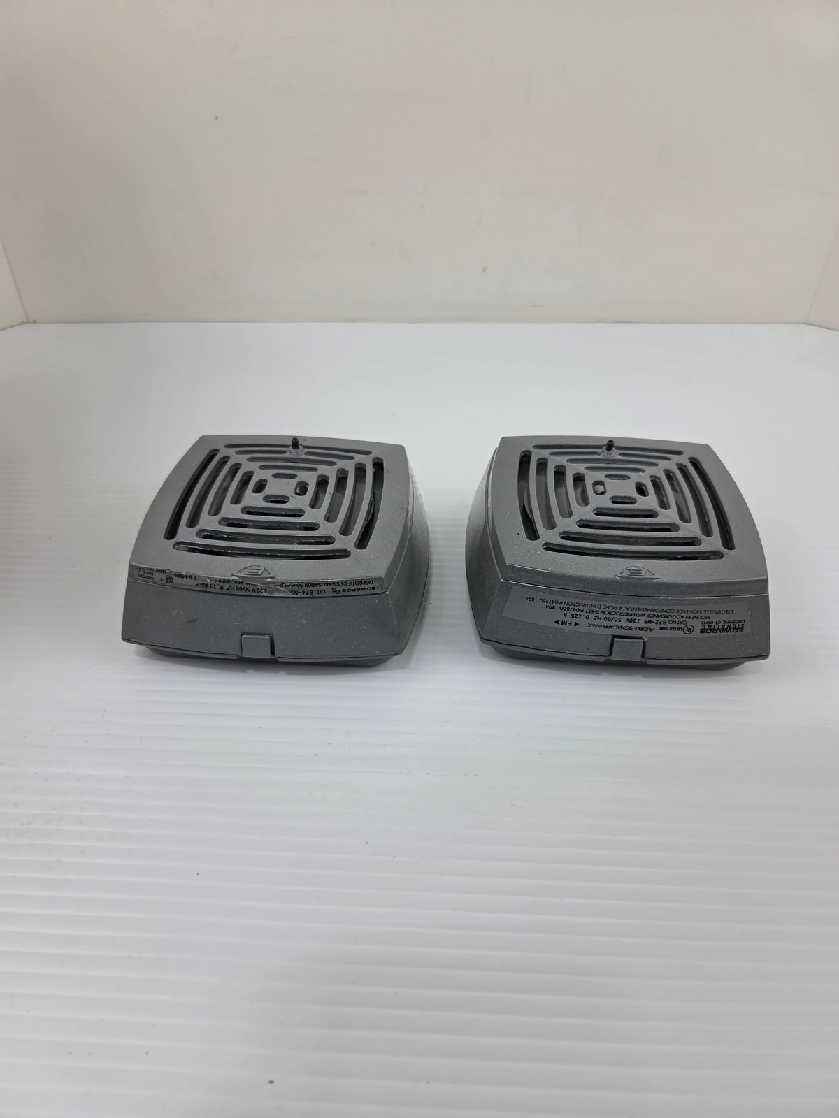 Edwards Signaling 872-N5 Audible Signal Appliance 874-N5 120V 50/60Hz - Lot of 2