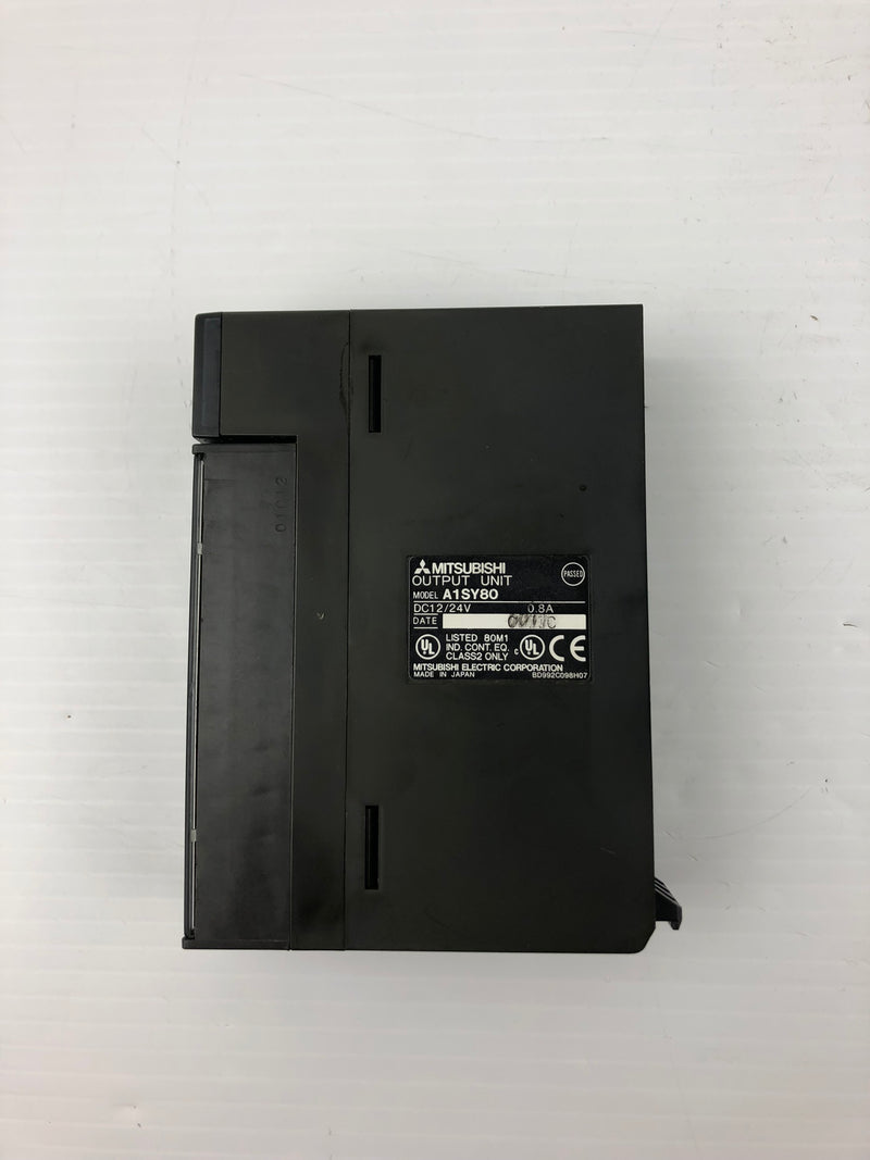 Mitsubishi Electric A1SY80 Output Unit 12/24VDC 0.8A