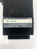 Allen Bradley 700-PB20 Relay 700-P400A1 600V 10A