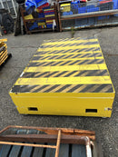 Safety Platform Yellow Black Striped 6' Wide x 4' Deep x 5" Thick