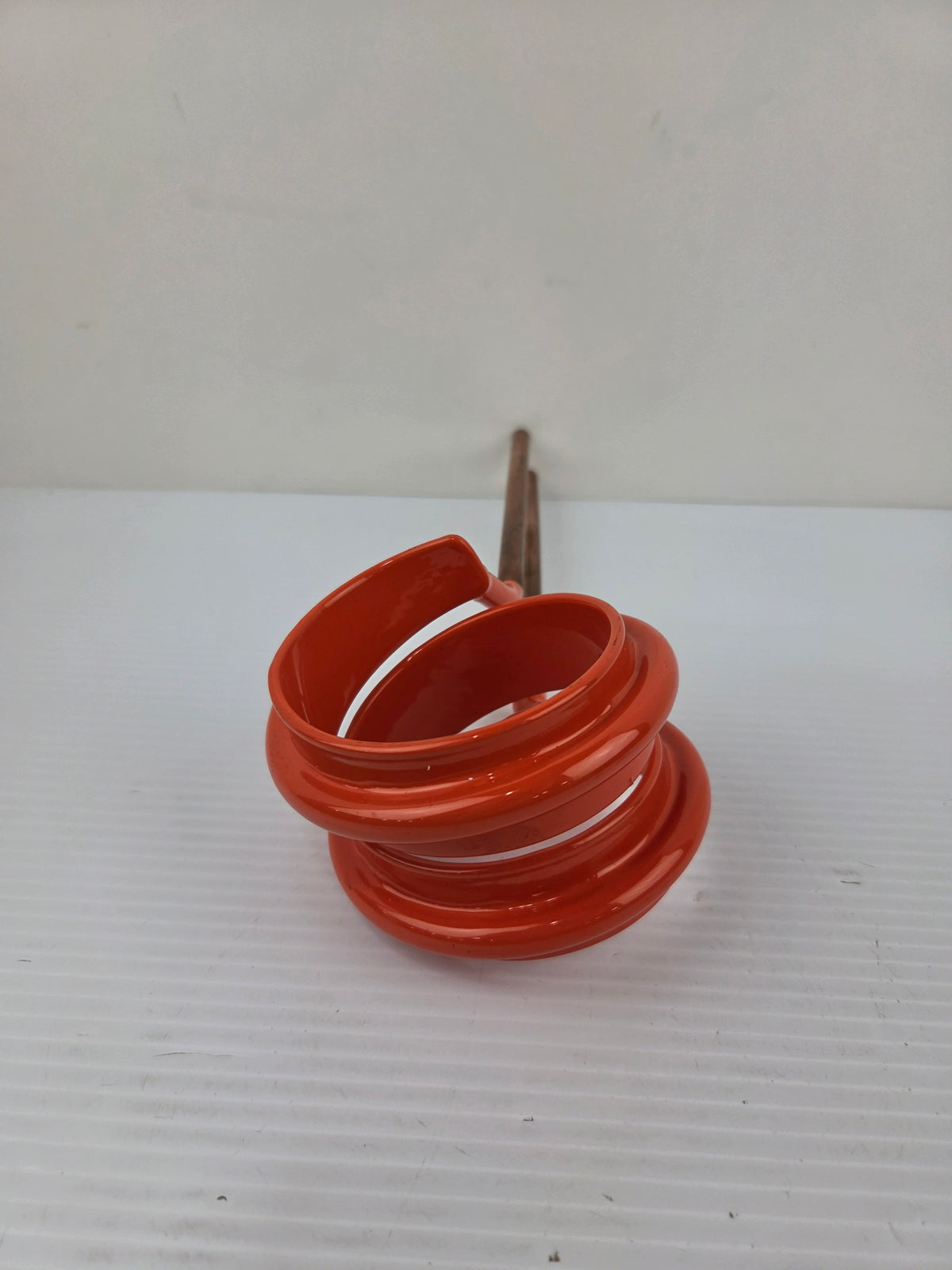 High Frequency Copper Tube Induction Heating Coil for Welding TT1-3.125L Orange