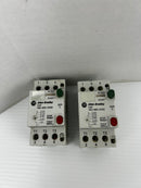 Allen-Bradley 140-MN-0100 Motor Starter Ser. C 600V 2.5A 3PH 8kV - Lot of 2