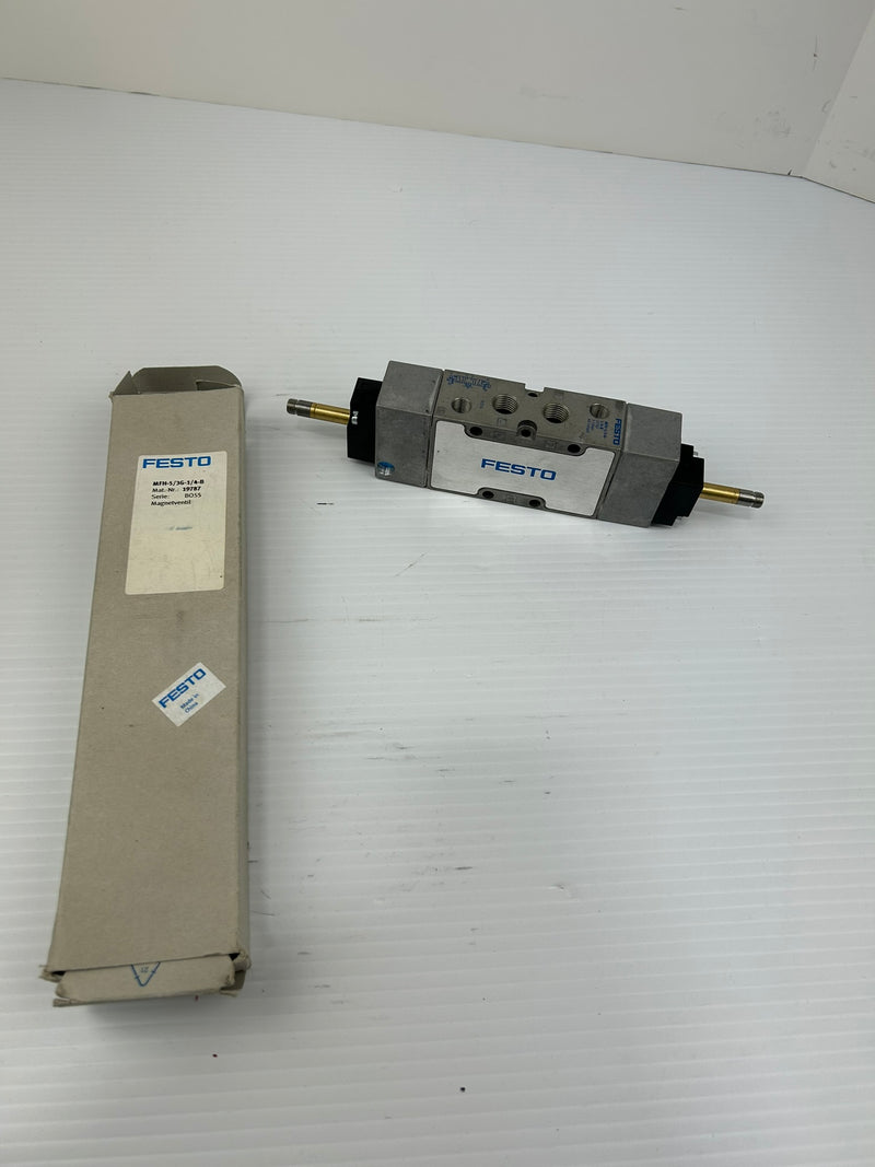 Festo MFH-5/3G-1/4-B Pneumatic Solenoid Valve 19787