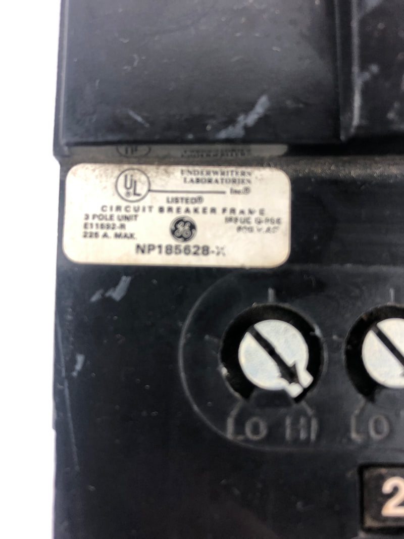 General Electric TFK236F000 Circuit Breaker 600VAC 225A 3 Pole