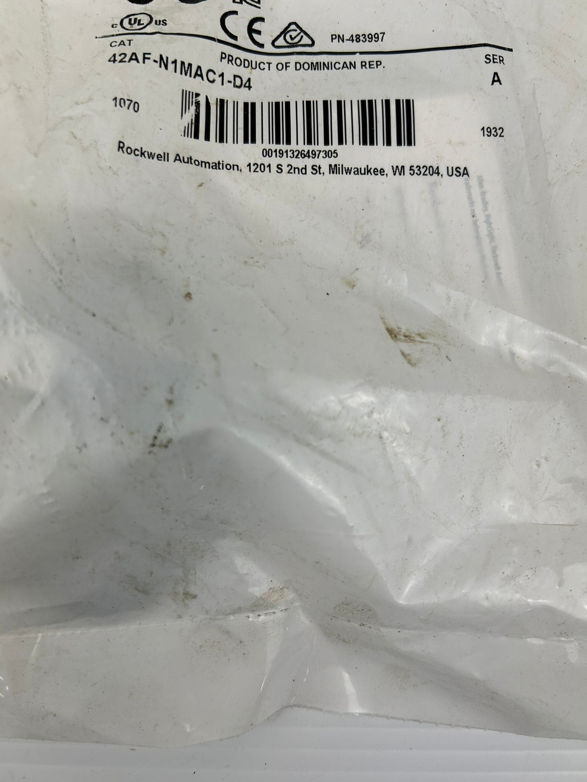 Allen Bradley 42AF-N1MAC1-D4 RightSight M30 Photoelectric Sensor 800mm 4-Pin M12