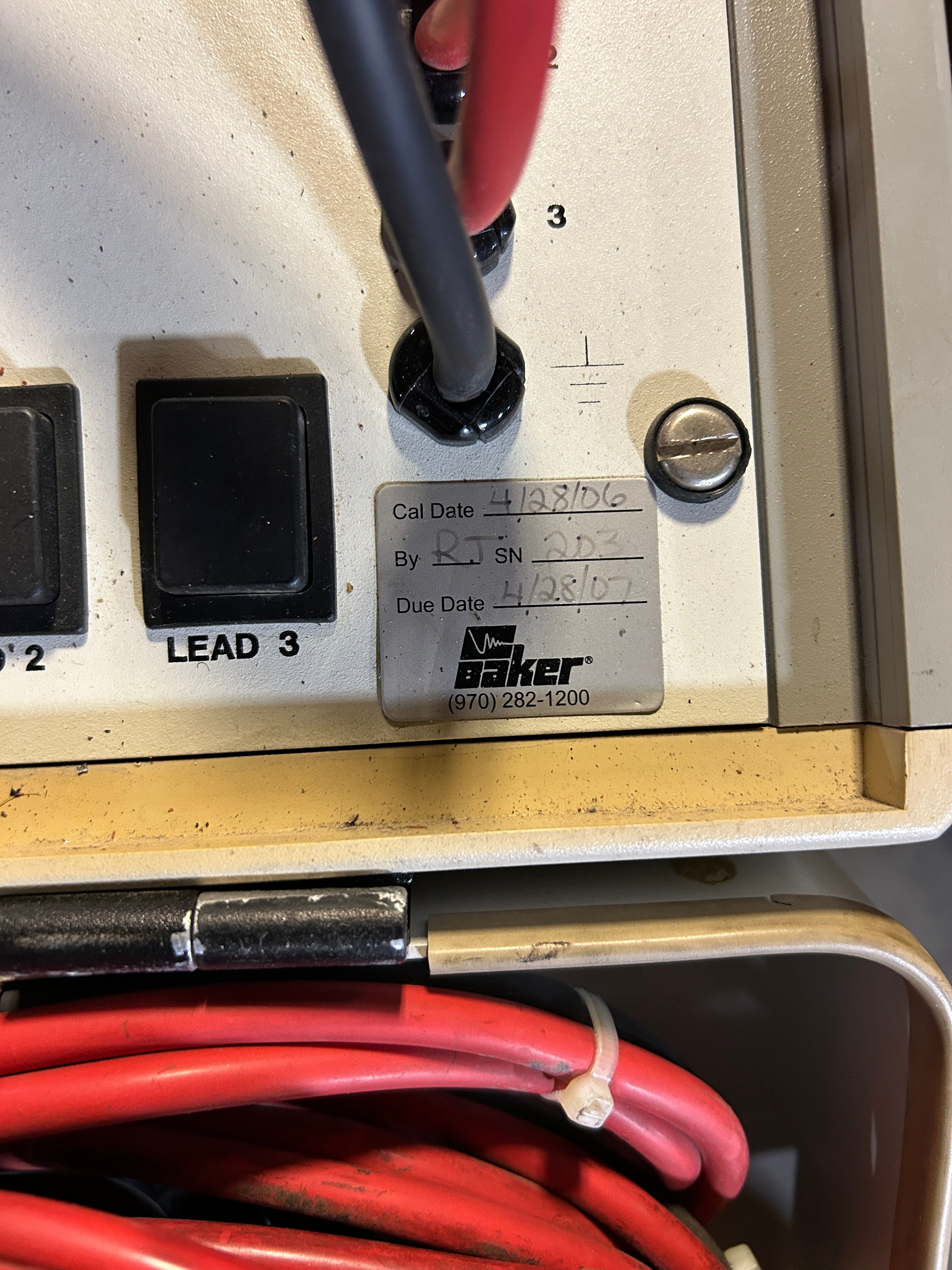 Baker Advanced Winding Analyzer Motor Tester with Leads 120VAC