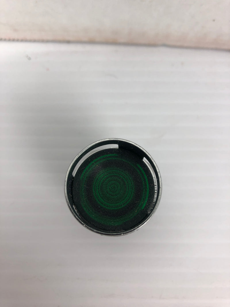 Cutler Hammer E22TX3 Extended Head Green Illuminated Shroud Push Button