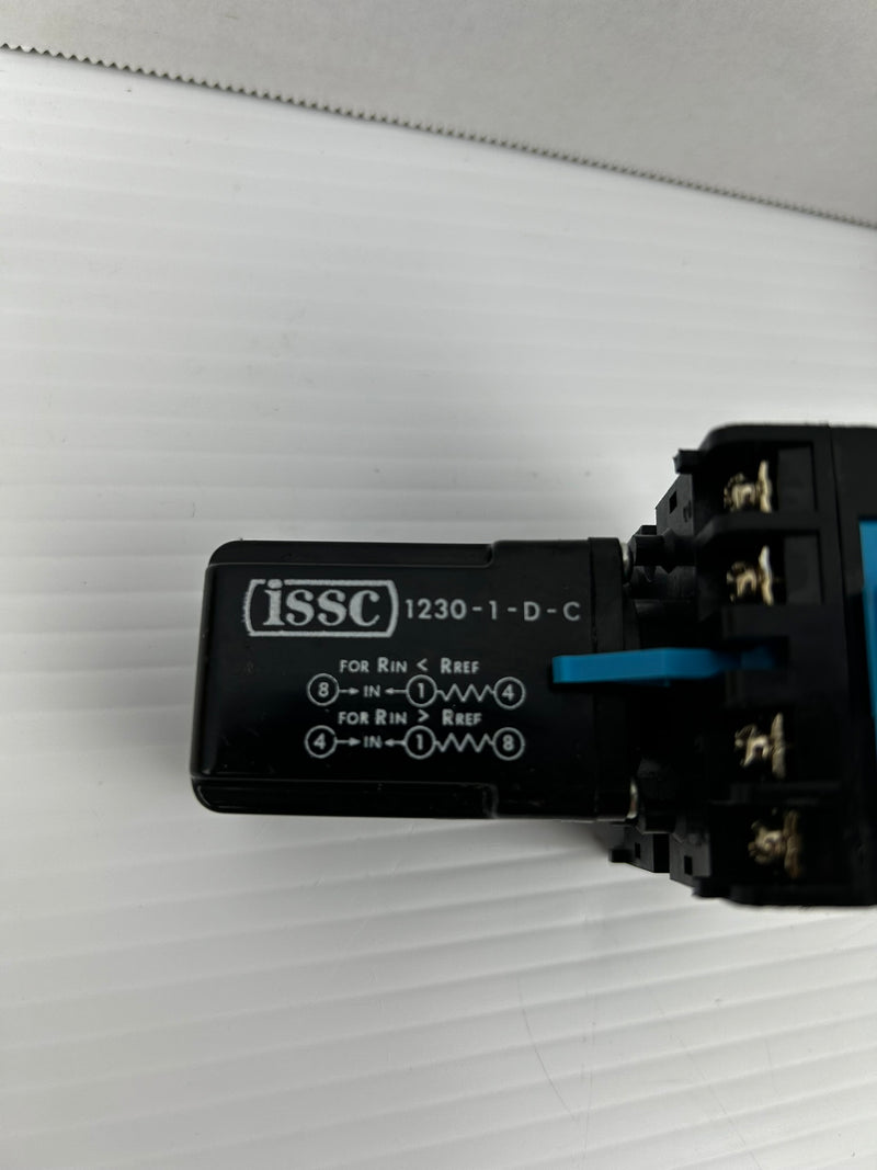 ISSC 1230-1-D-C Control Relay 90-140VAC 1A With RP-320 Base 250VAC 7A