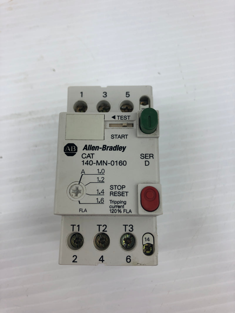 Allen-Bradley 140-MN-0160 Manual Motor Starter Series D