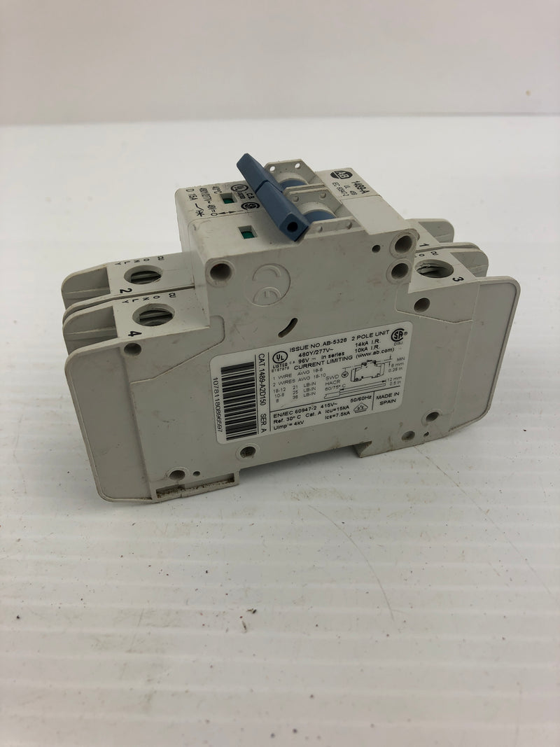 Allen Bradley 1489-A2D150 Circuit Breaker Series A 2 Pole