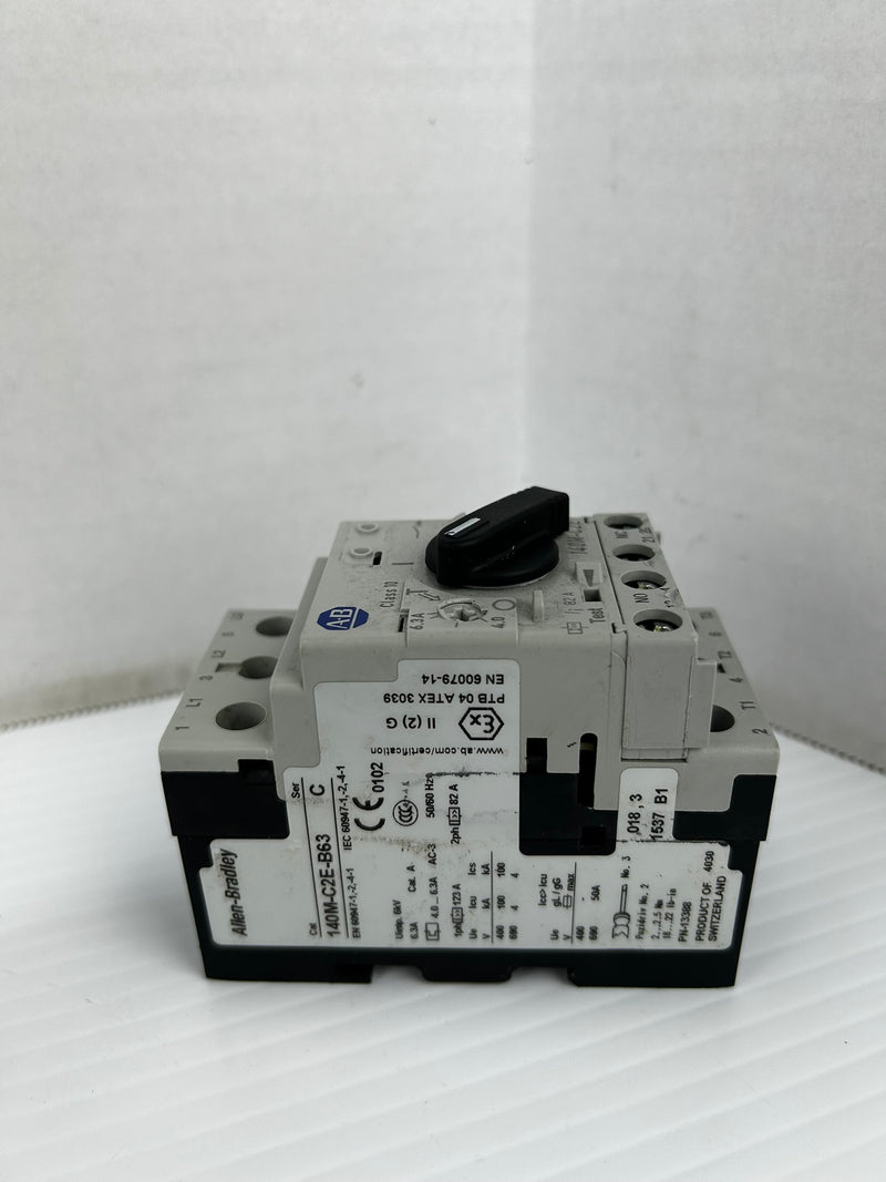 Allen-Bradley 140M-C2E-B63 Motor Protector Circuit Breaker Ser. C 690V 50A 2PH