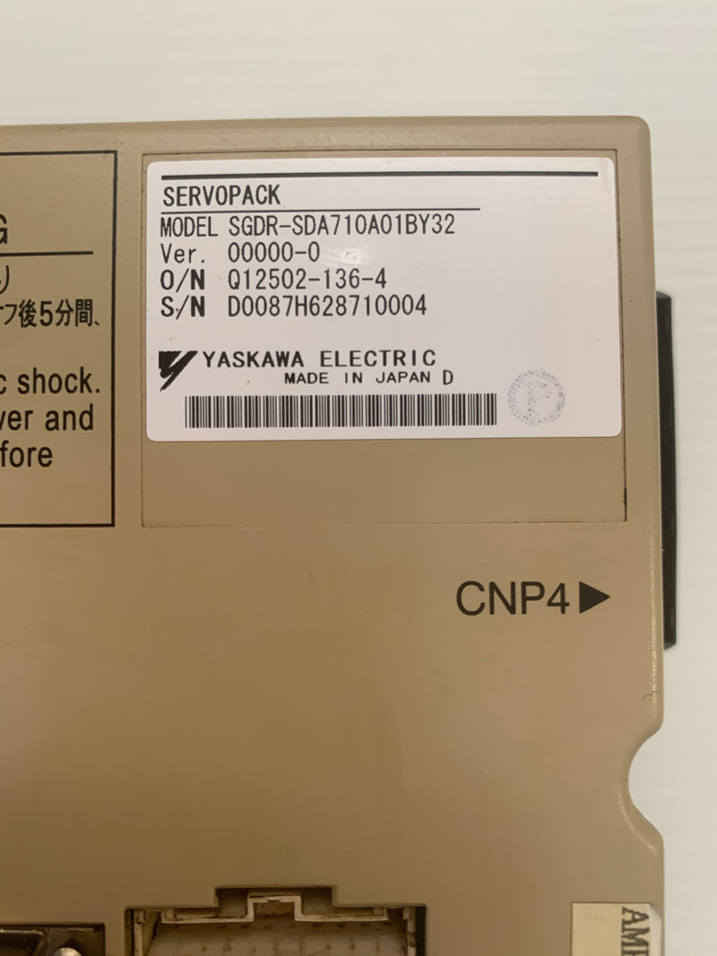 Yaskawa Electric SGDR-SDA710A01BY32 ServoPack Drive