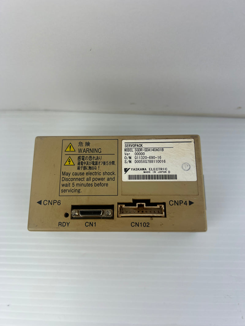 Yaskawa Electric SGDR-SDA140A01B Servopack Drive Ver. 00000