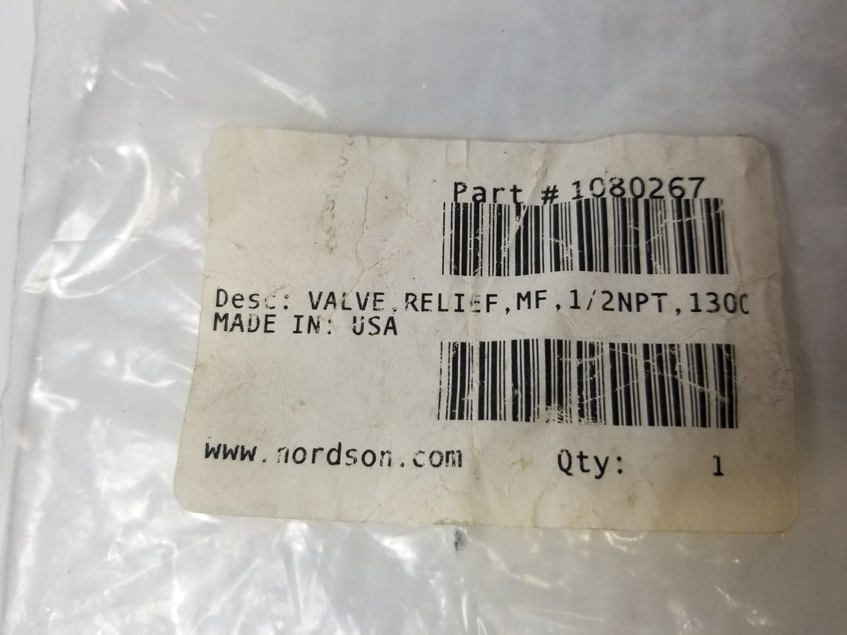 Nordson 1080267 Relief Valve 1/2"NPT