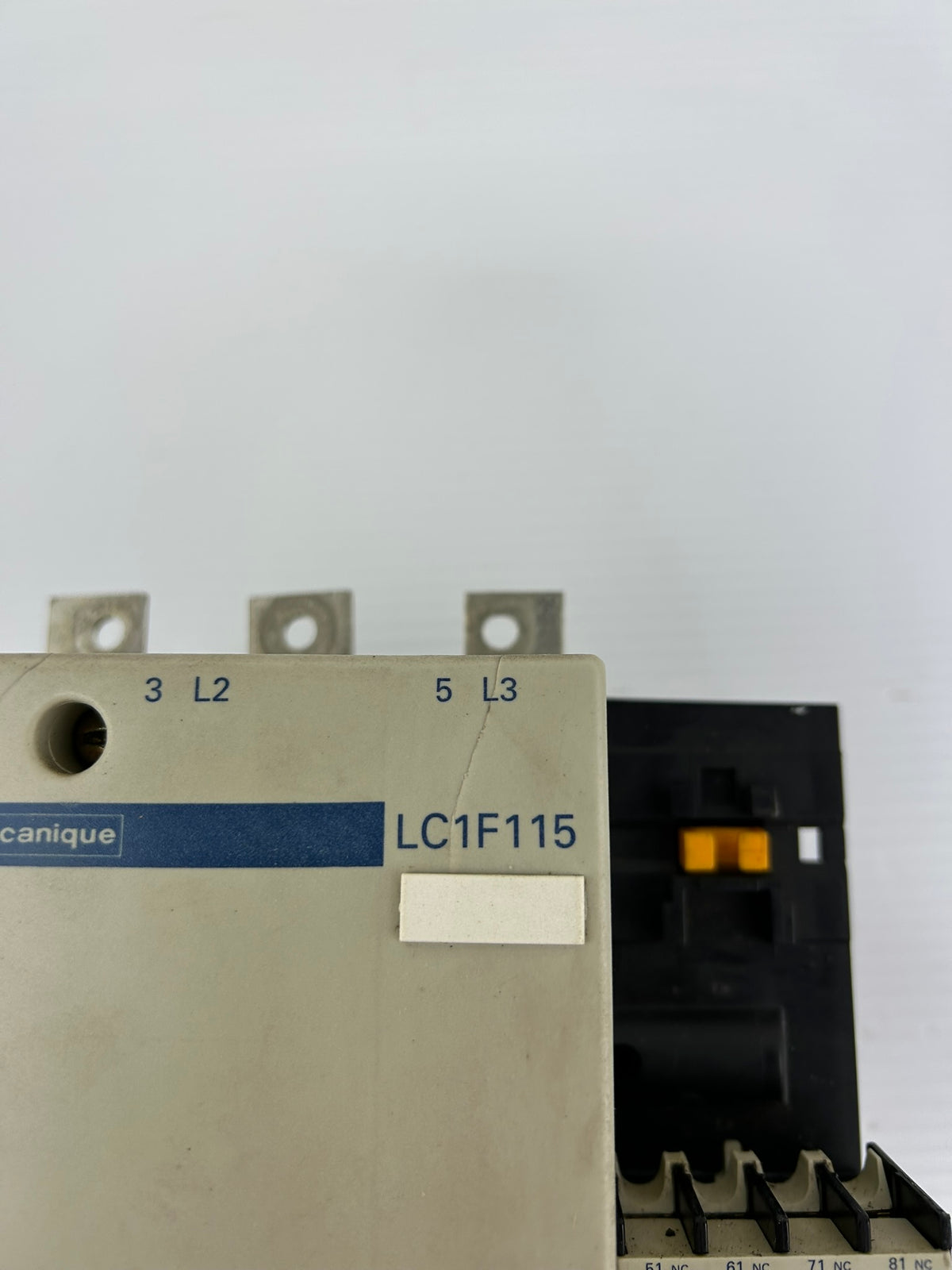 Telemecanique LC1F115 600VAC 3 Pole Contactor w/ LA1DN04 110V Coil
