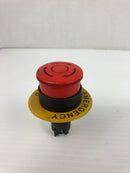 Idec HW1E-BV Emergency Stop Push Button 250VAC 3A Type 4,4X, 12, 13