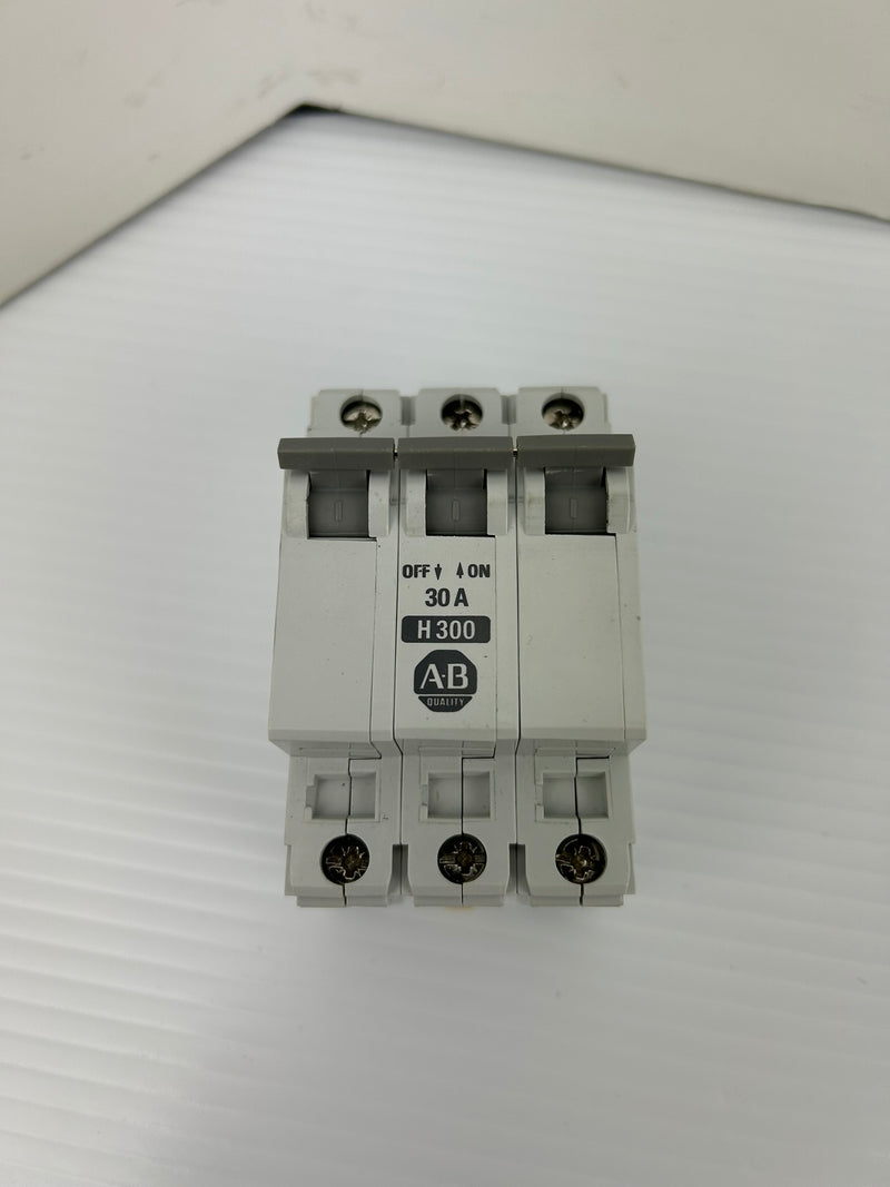 Allen-Bradley 1492-CB3 Circuit Breaker H300 Series B 480VAC 30A 3P