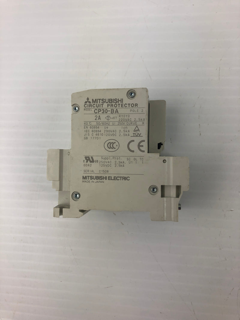 Mitsubishi Electric CP30-BA Circuit Protector 2 Pole 2A