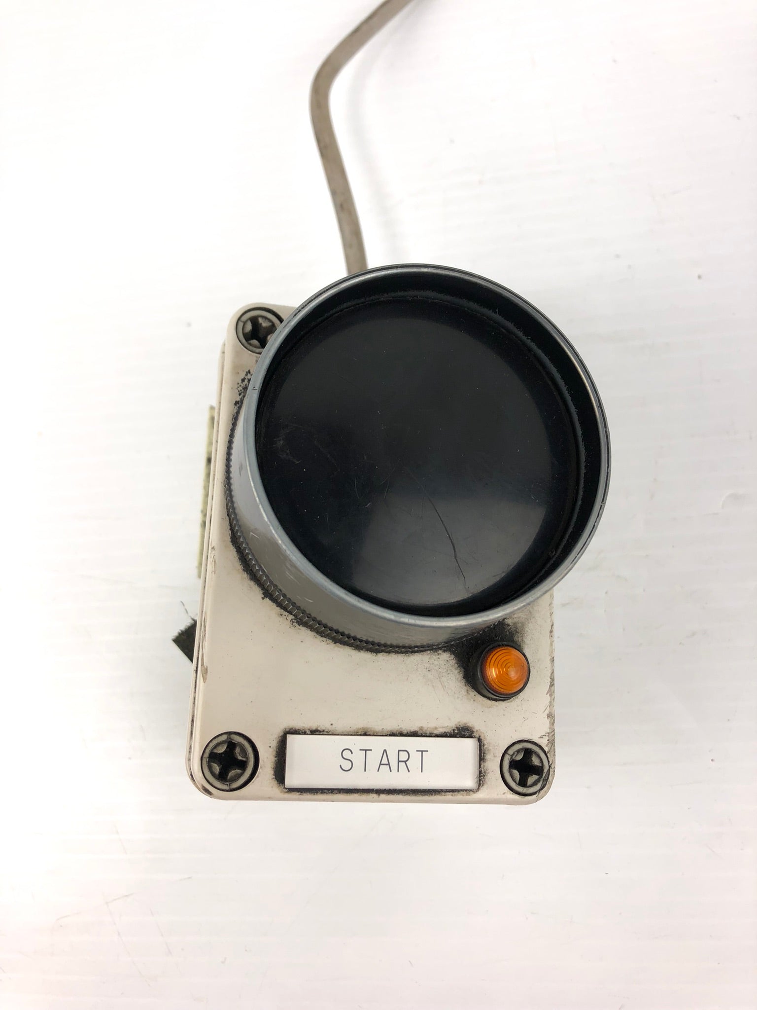 Industrial Push Button Switch Black Safety Pushbutton Left Mount with Cable
