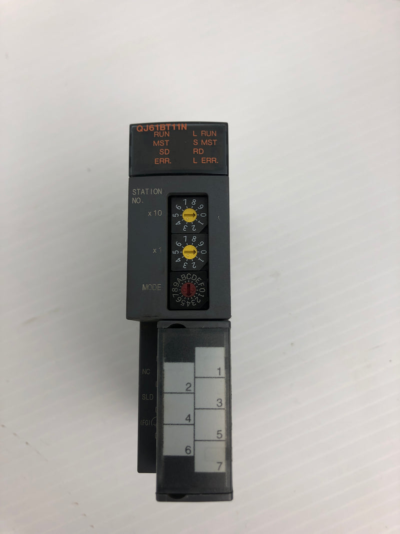 Mitsubishi QJ61BT11N CC-Link Master Unit with Terminal Block