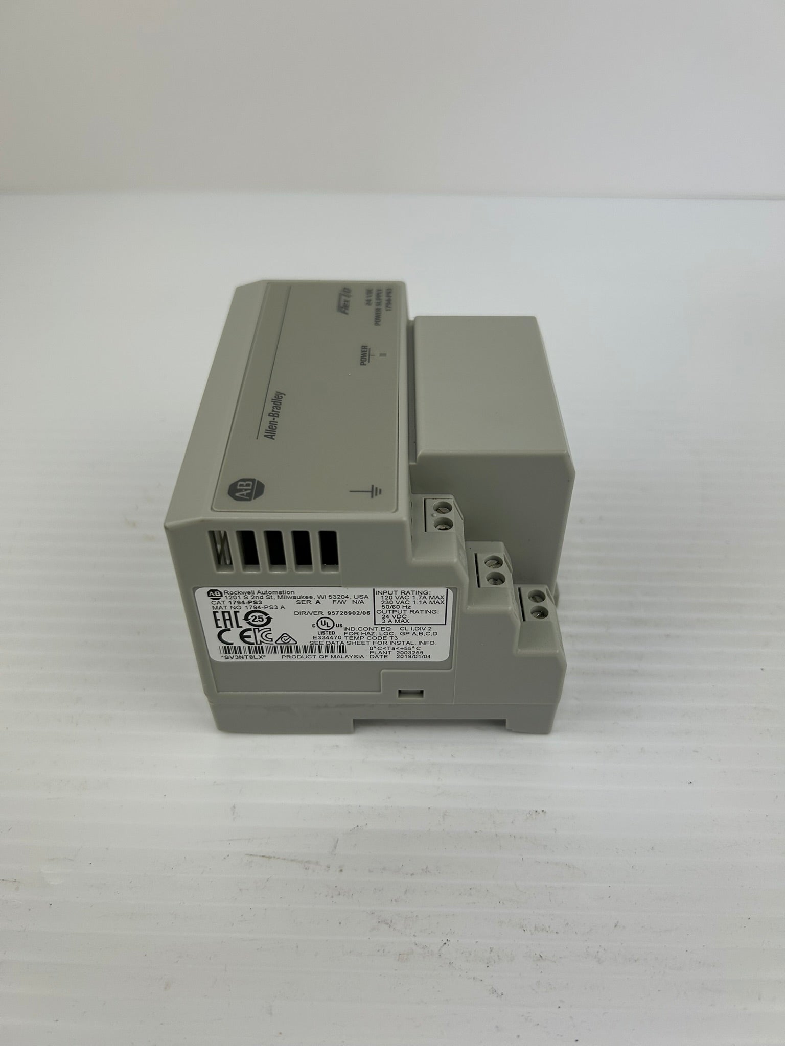 Allen Bradley 1794-PS3 Flex I/O Power Supply Series A 24VDC