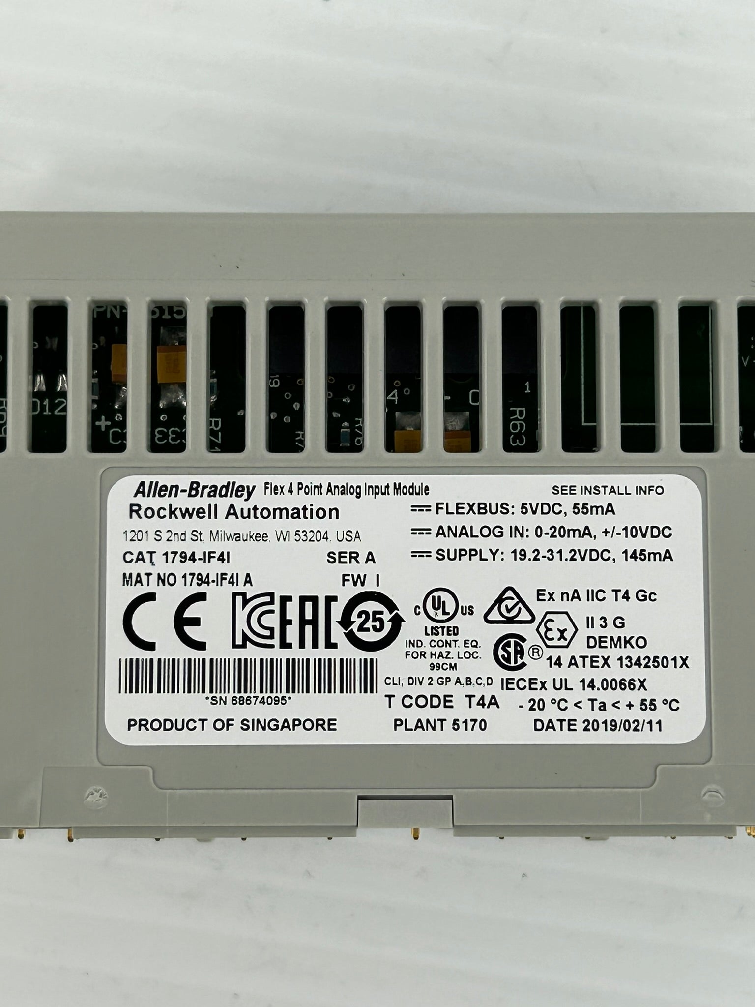 Allen Bradley 1794-IF4I Flex I/O Input Module Series A 1794-1F41