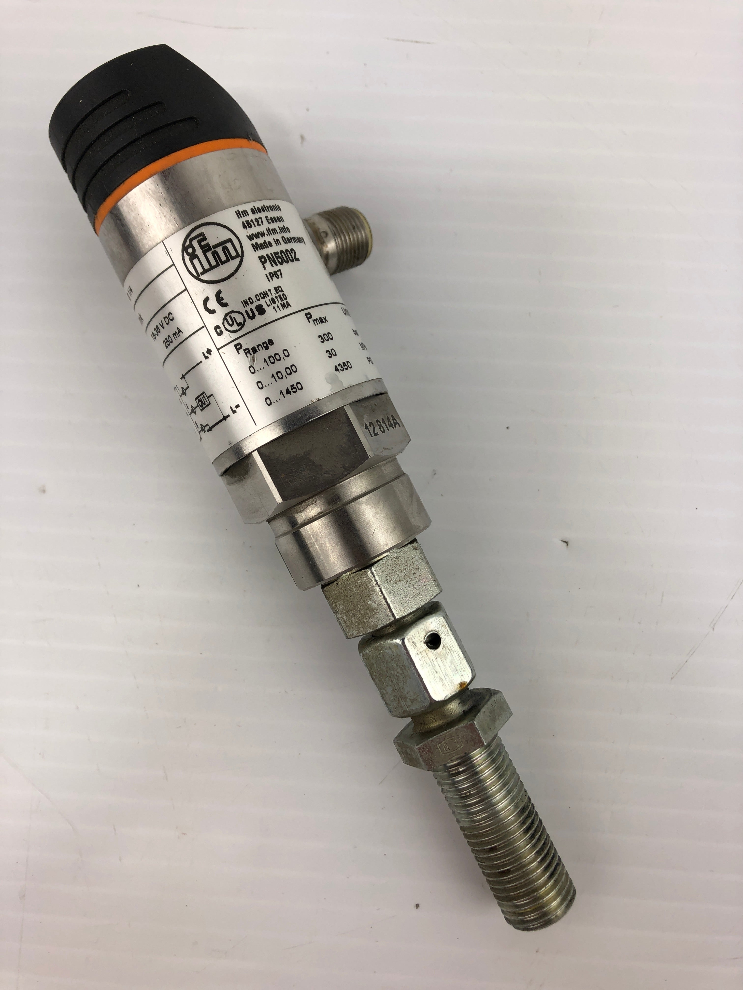 IFM PN5002 Electric Pressure Sensor with Fitting