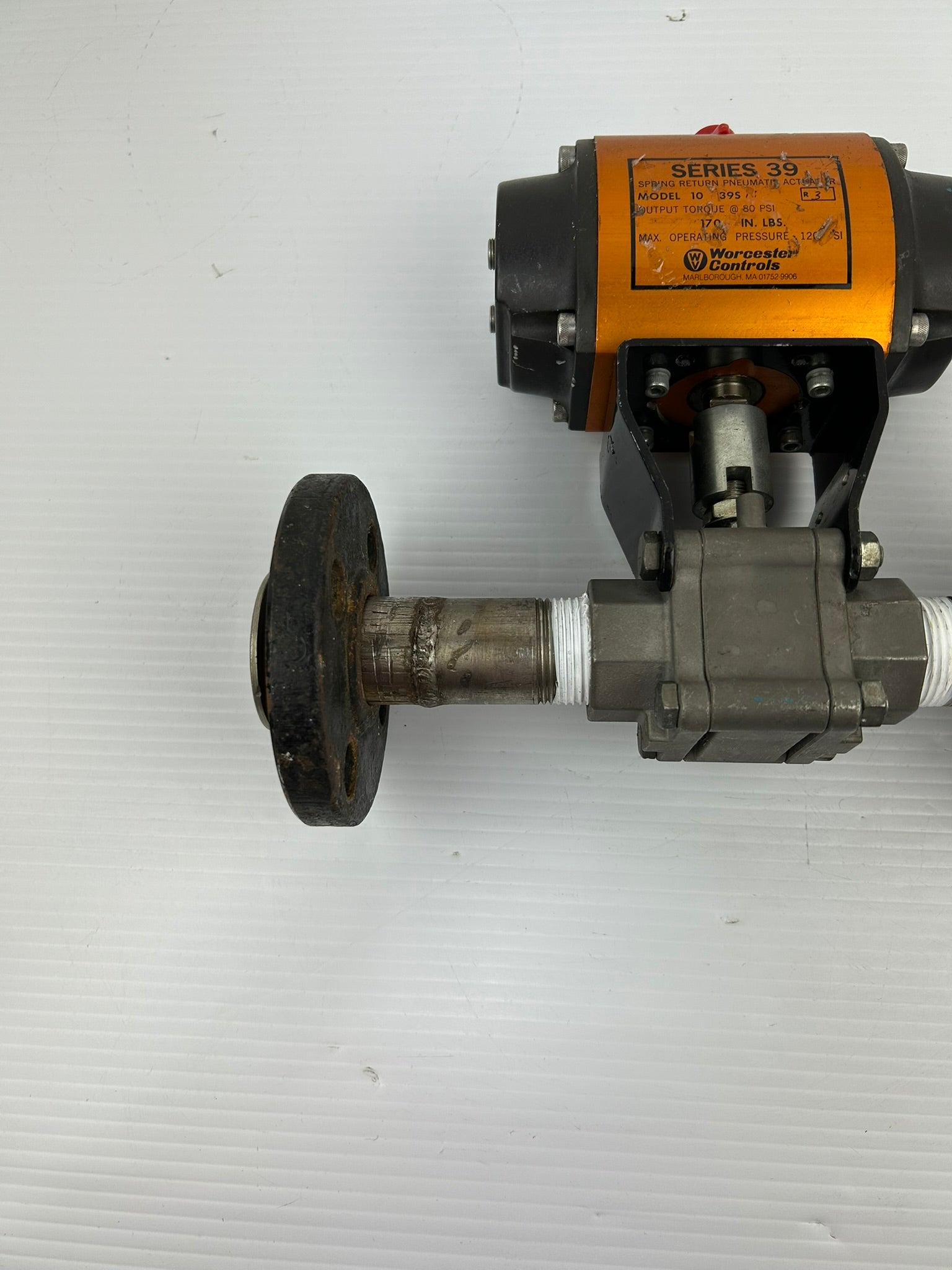 Worcester Controls 1039SNR3 Pneumatic Actuator Series 39 120PSI 170IN-LBS