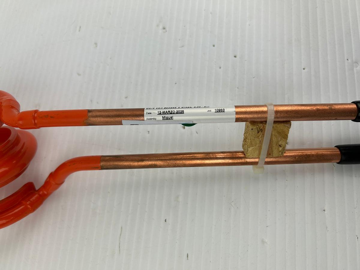 PIECSA HF-0210-LR-51MM Induction Heating Work Coil 2" 2-Wrap Copper Tube