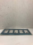 Leviton 000-84423-40 Blue Steel 5 Gang Wall Plate - Lot of 3