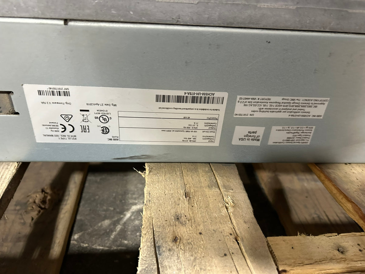 ABB ACH550-UH-078A-4 HVAC Variable Frequency Drive 60HP 45kW 380-480V 3PH