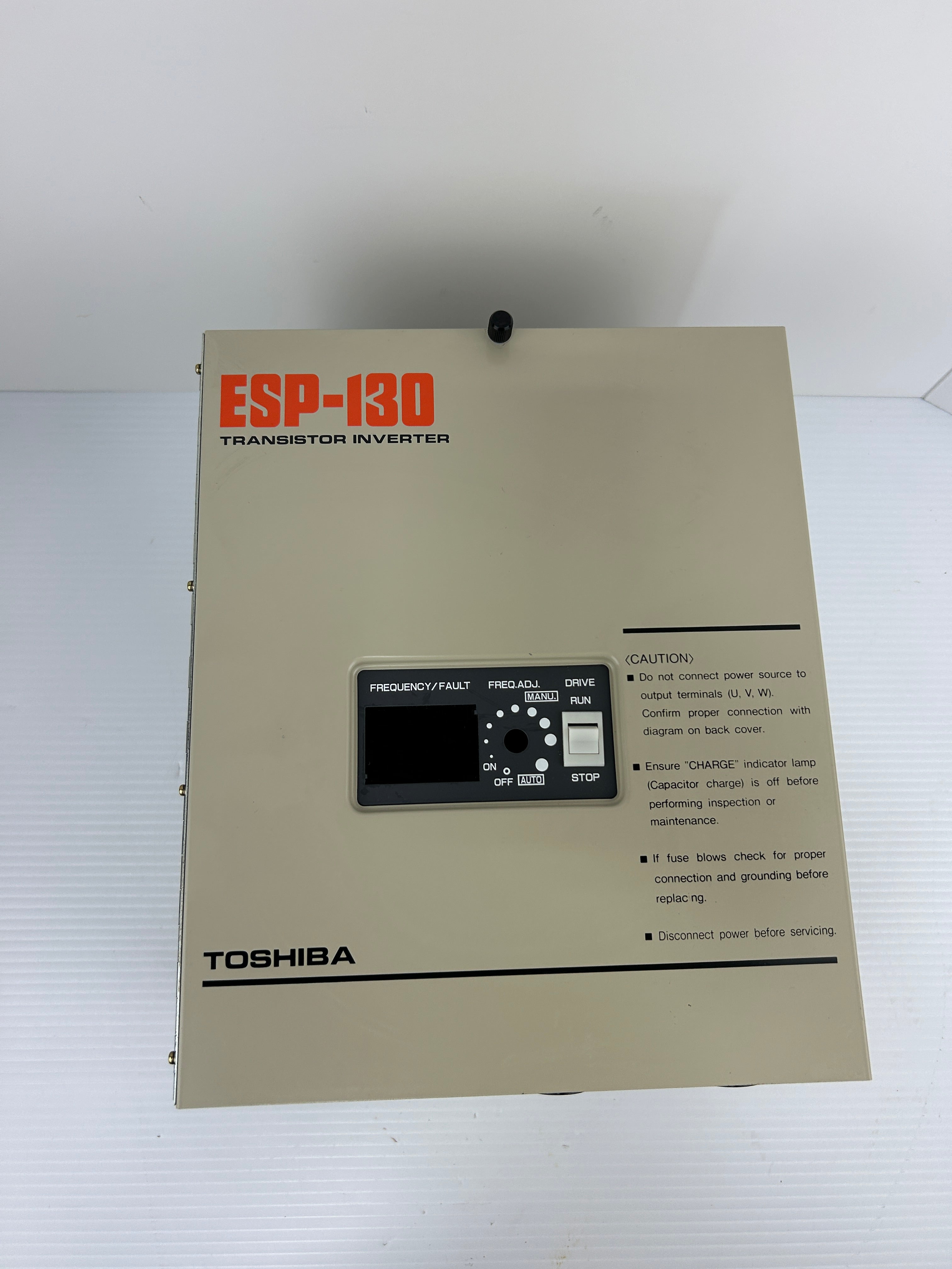 Toshiba VT130G1-4015B0E Transistor Inverter ESP-130 1HP 1.5kVA 460V 2.5A 3PH