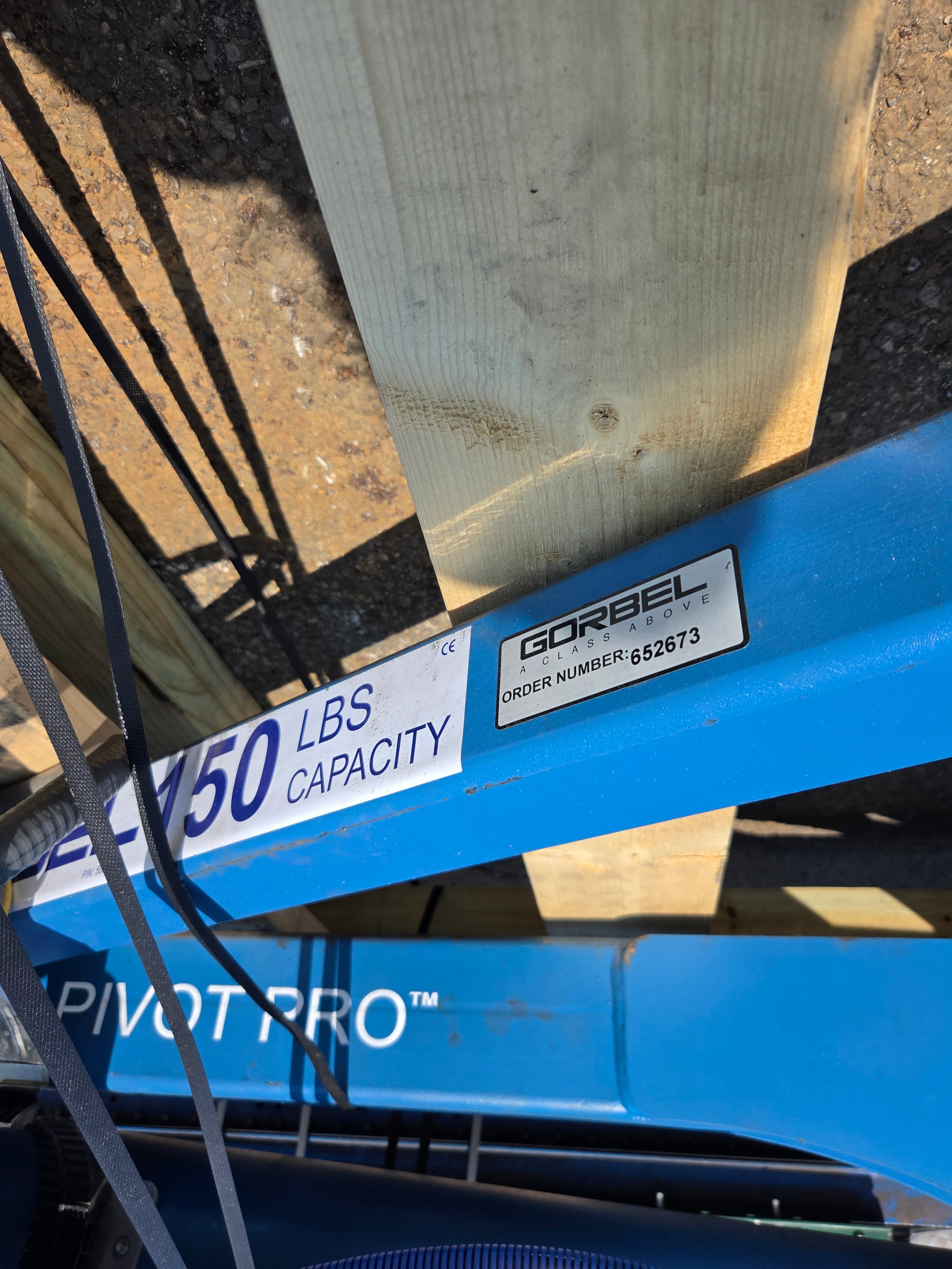 Gorbel Pivot Pro Jib Crane 150 Lbs. Capacity 652673 Articulating Vacuum Lift