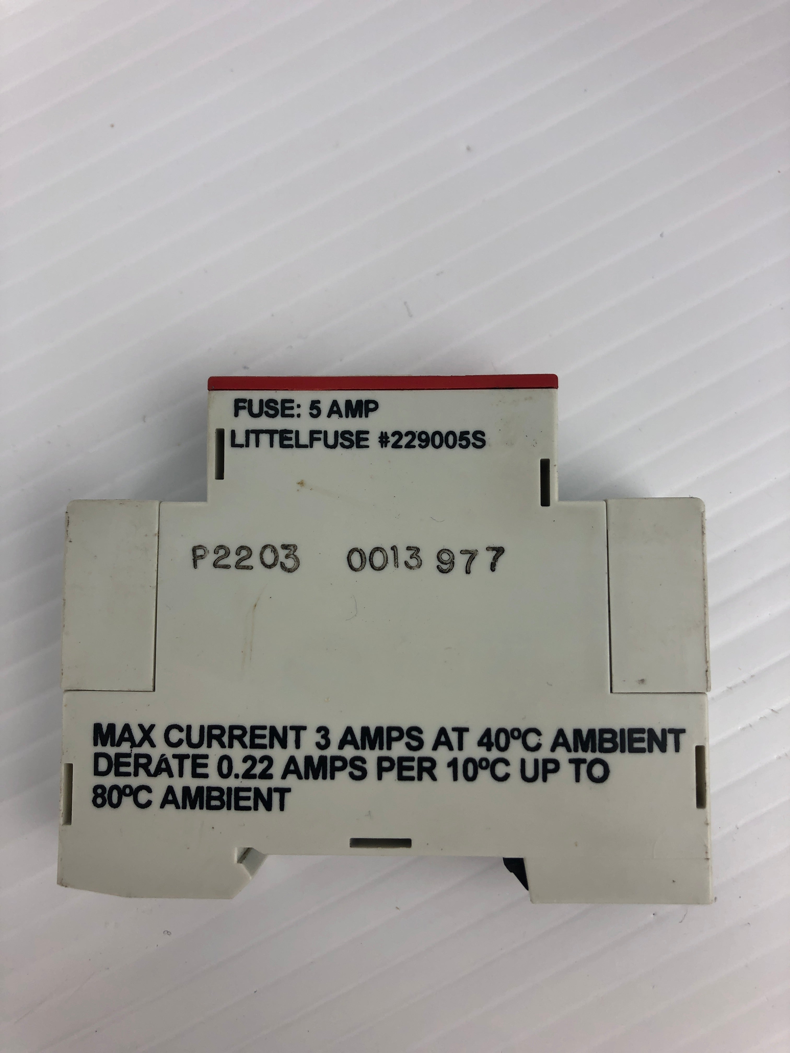 Crouzet GMS-ODC Gordos Solid State Relay 5-48VDC 3A With 229003S Little Fuse 5A