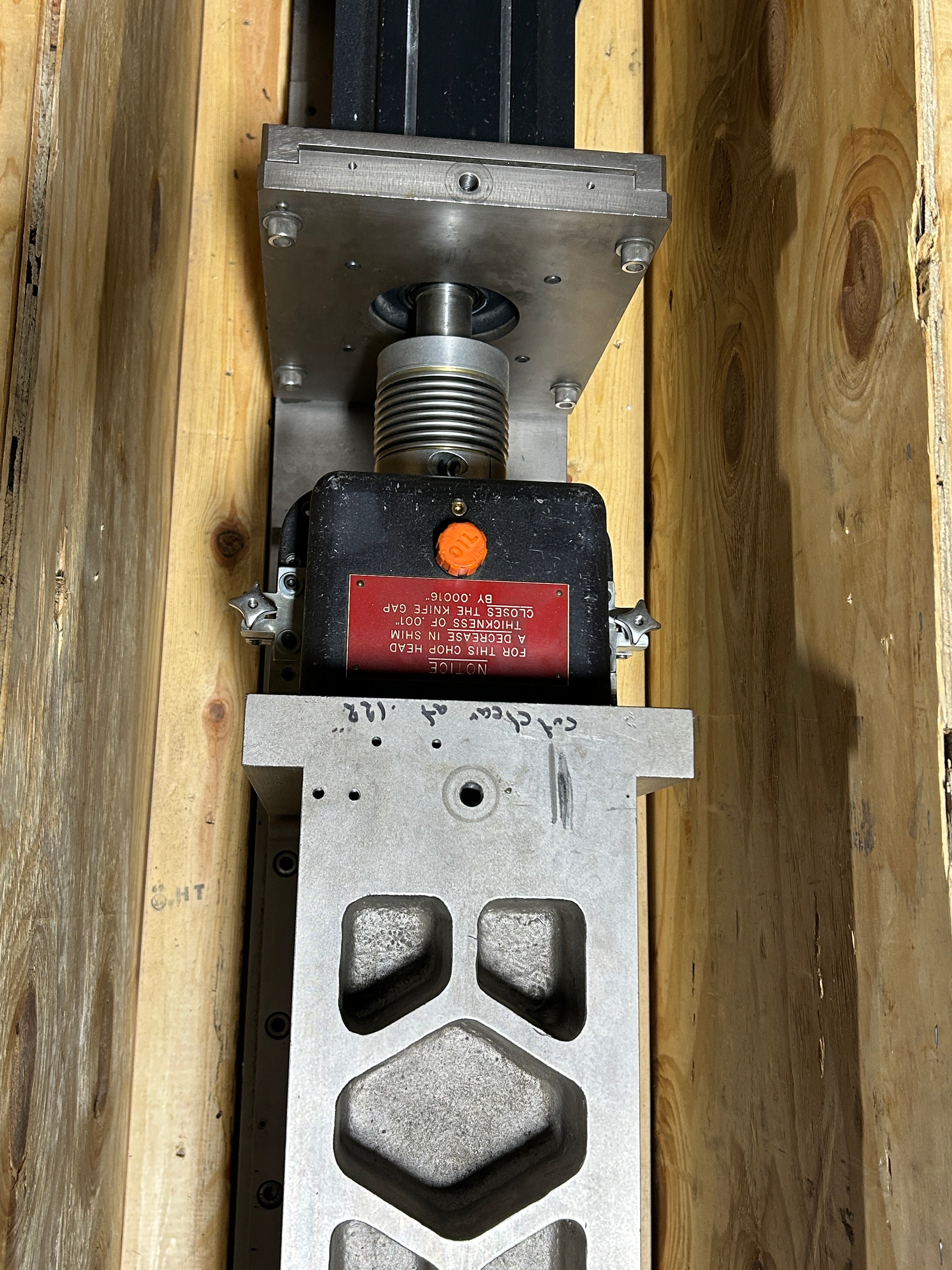 Helical Chop Head Left Hand Chopper with Ormec MAC-C560H/K1A Servo Motor