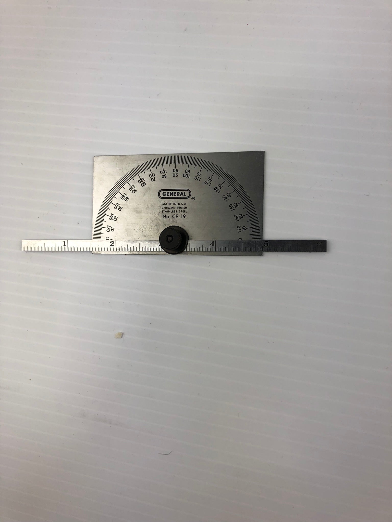 General Hardware Mfg. Co., Inc. CF19 Protractor Stainless Steel Chrome Finish