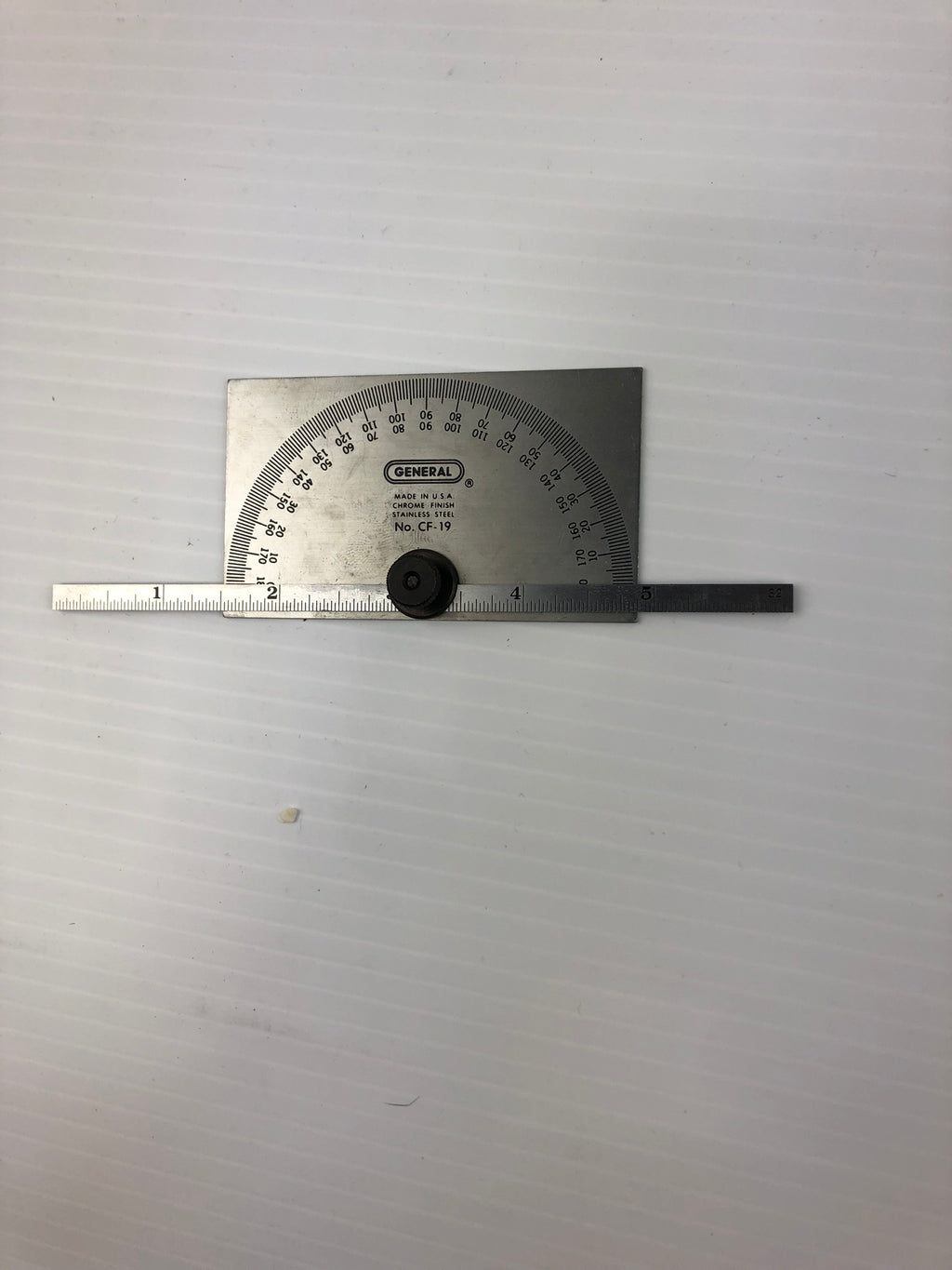 General Hardware Mfg. Co., Inc. CF19 Protractor Stainless Steel Chrome ...