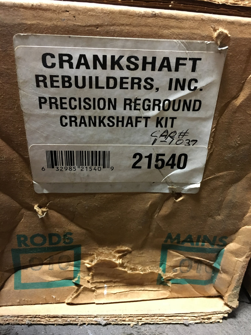Crankshaft Rebuilders, Inc. 21540 Precision Reground Crankshaft Kit
