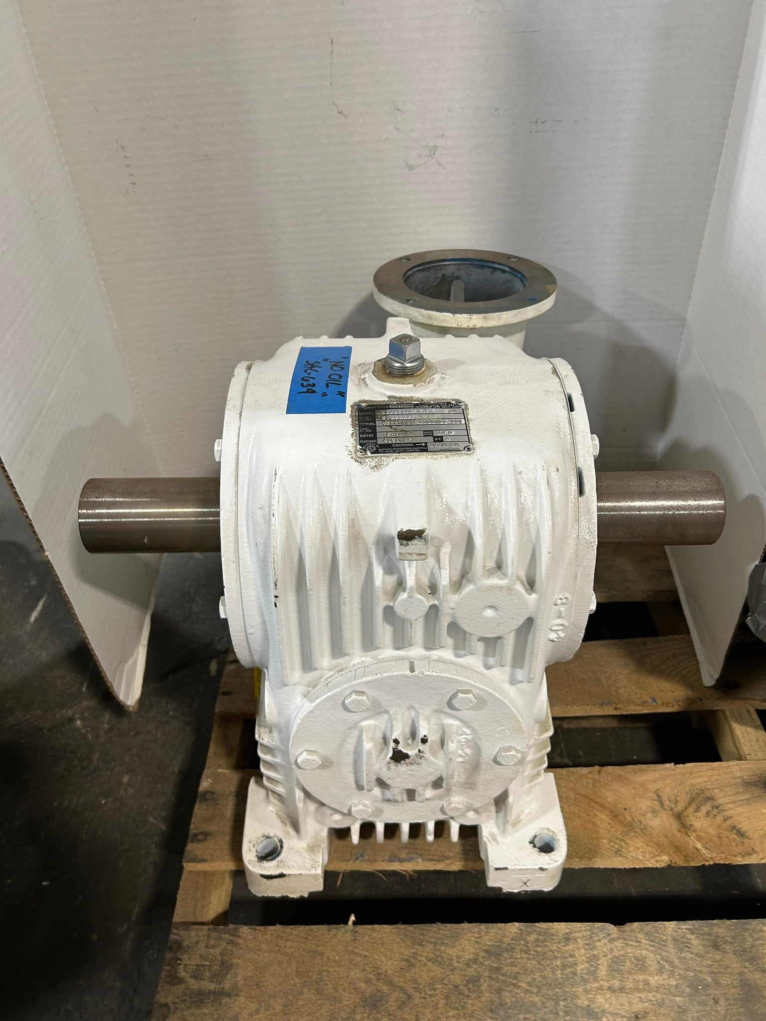 Textron MVU40DA054-F3 Cone Drive Gearbox 75-1 Ratio 1750RPM 4.91 HP