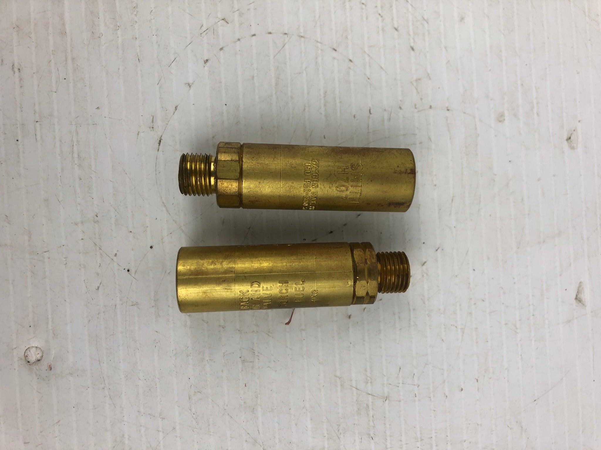 Smith H707 H708 Flash Back Arrestor and Check Valve - Lot of 2