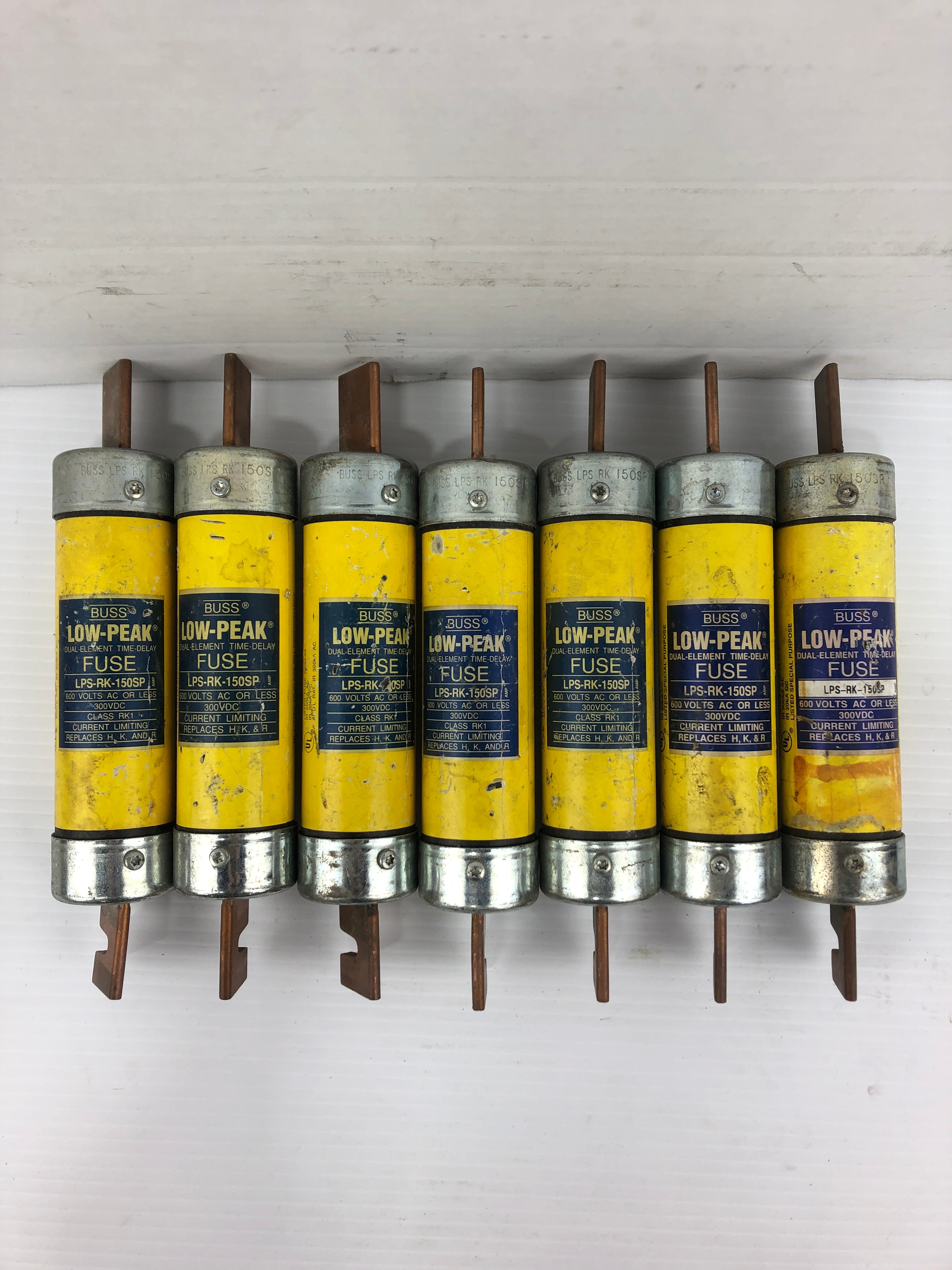 Buss LPS-RK-150SP Low-Peak Dual-Element Time-Delay Fuse RK1 - Lot of 7